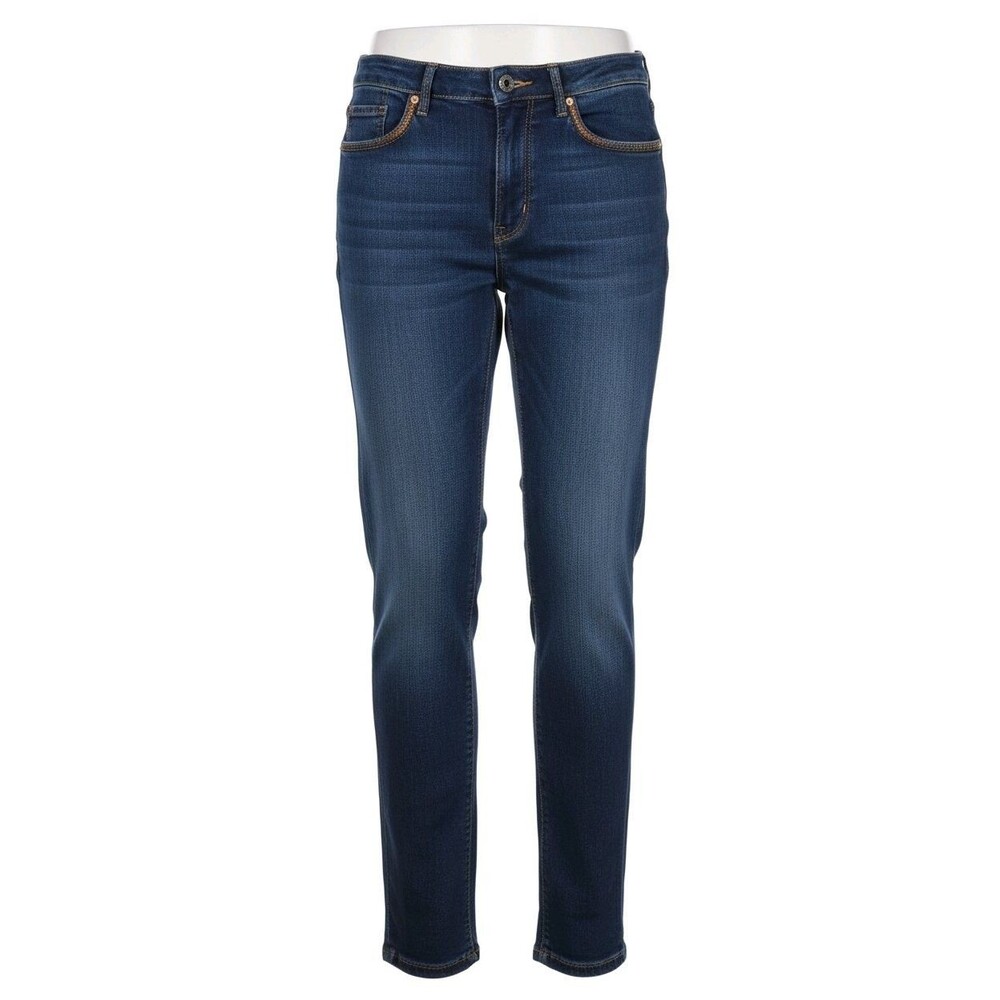 Blue Motion Women's Jeans With Decorative Gold Tone Embellishments Size 44
